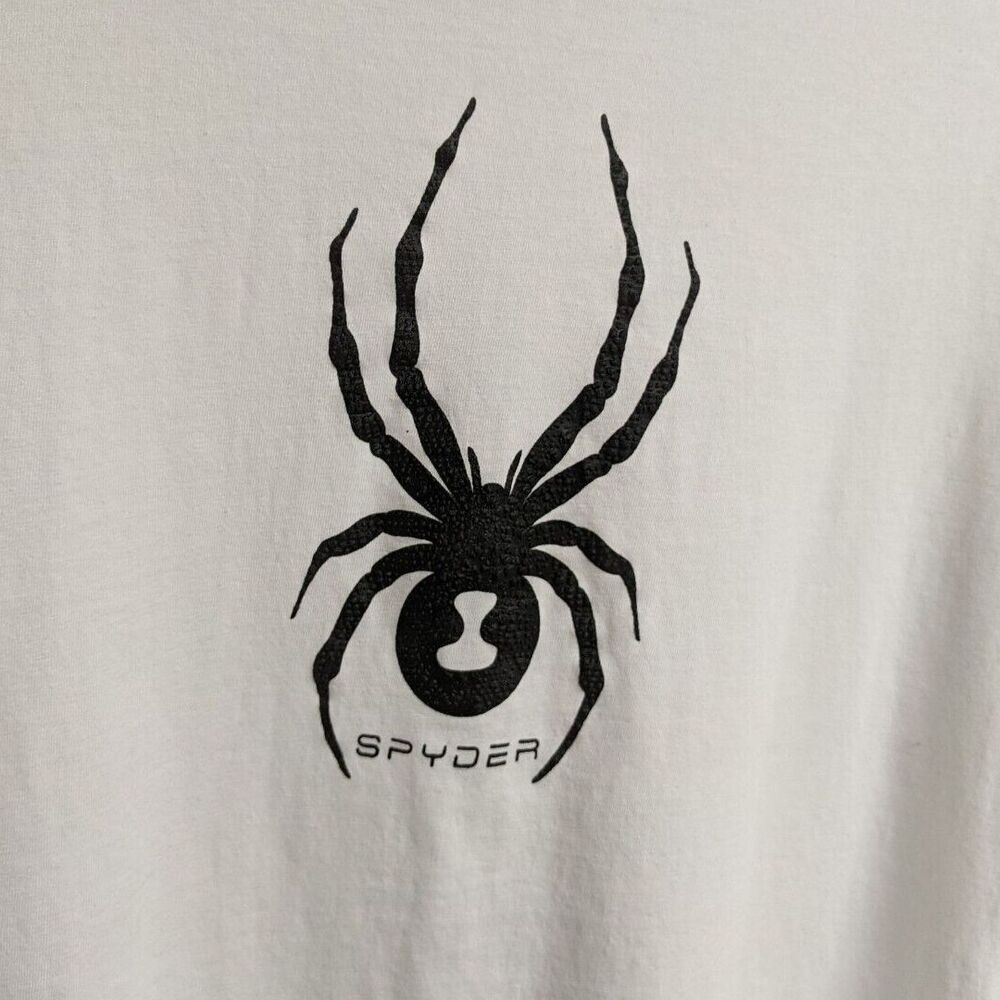 Spyder T-Shirt Boys Youth Size Medium Long Sleeves Crewneck Tee White M - Picture 3 of 4